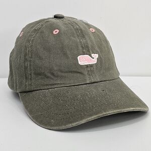 Vineyard Vines Dad Hat - Classic Adjustable Adult Cap In Olive Green
